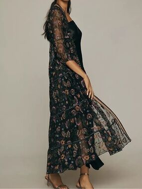 NWT Anthro/Bl-nk Tulle Duster Kimono